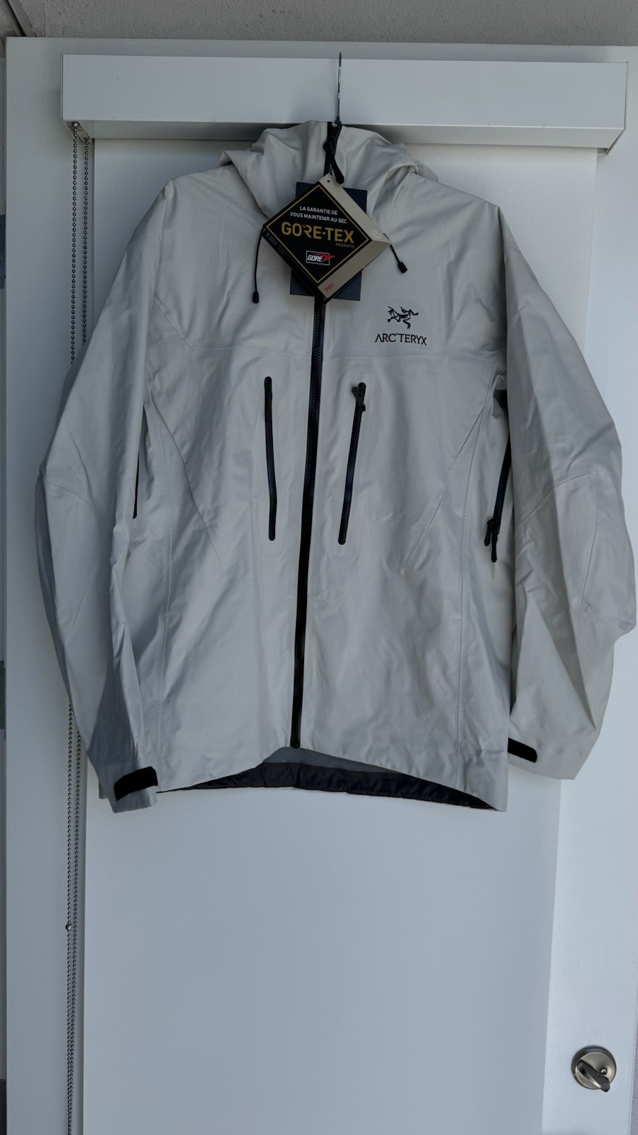 Arc'teryx Alpha SV Giacca Uomo Taglia XL Grigio GORE TEX Pro Shell