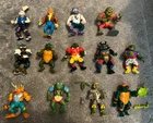 vintage tmnt action figures only 1989-1991 lot of 13 Usagi- triceraton- ace duck