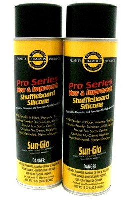 Sun-Glo Pro Silicone Shuffleboard Table Spray - Set of 2