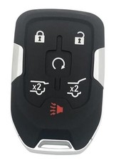 6 Button Replacement Key Fob Shell fit for GMC Yukon XL Denali Chevy Black