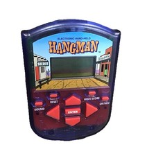 Milton Bradley Electronic Hand-Held Hangman Game 1995. Fun Handheld Game