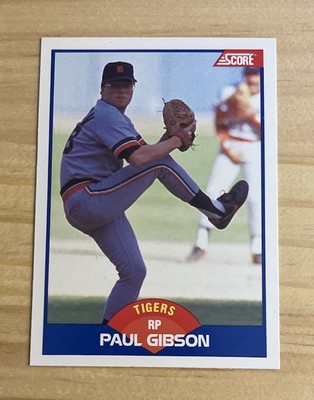 1989 Score PAUL GIBSON #595 Error 'Crotch Grab Airbrushed