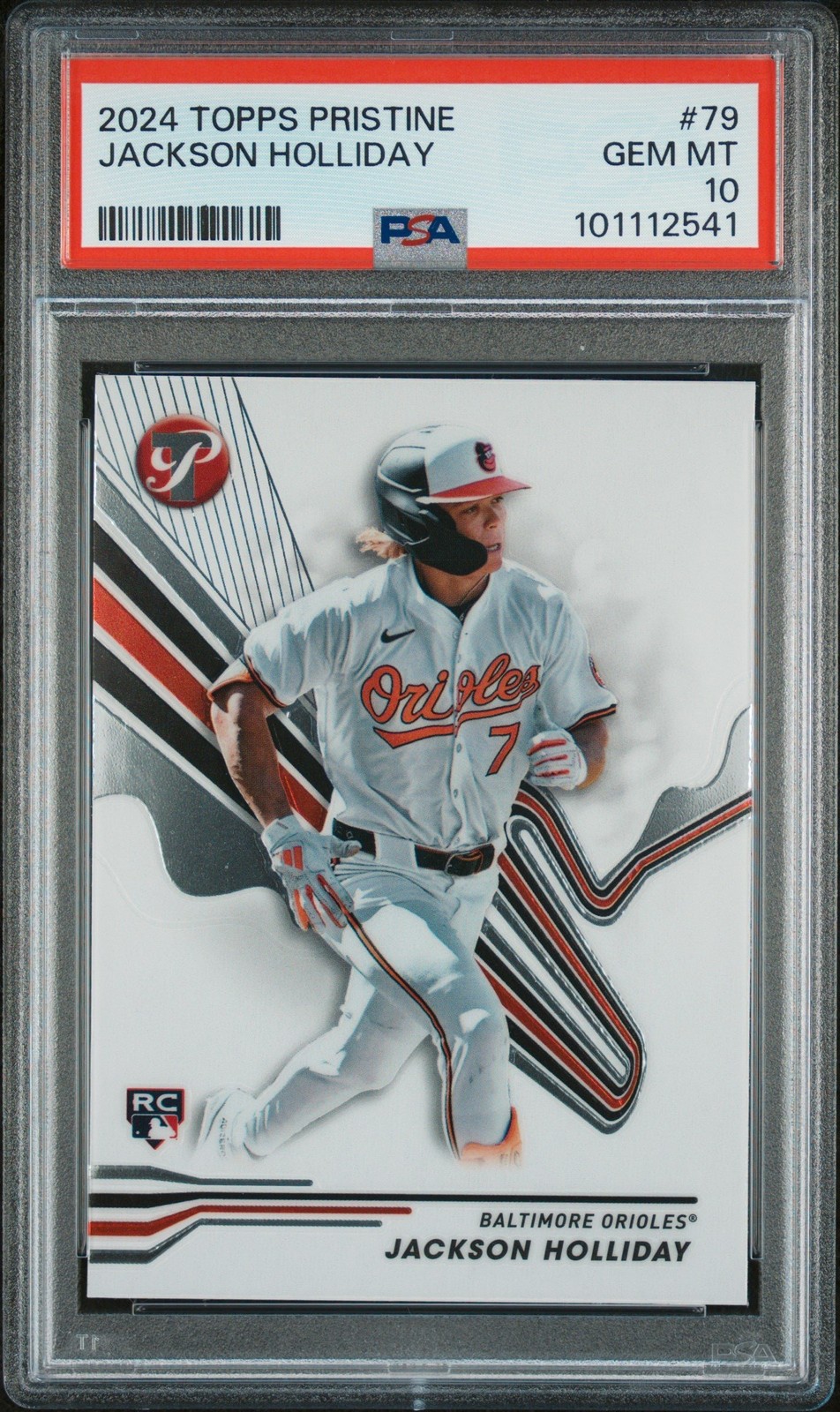 Graded 2024 Topps Pristine Jackson Holliday #79 Rookie RC Card PSA 10