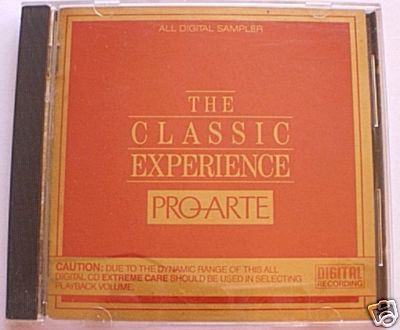 The Classic Experience, PRO ARTE Music Sampler CD