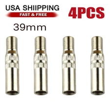 4PCS Chrome Tyre Wheel Valve Extension Extender Caps Stem For Car Truck Van