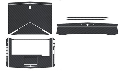 Carbon fiber Laptop Sticker Skin Decal Cover for Dell Alienware 14 M14X R3 14''