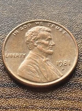 1981 D Penny Error Variety Lincoln Memorial D/D Filled “D” Actual Coin TK3753*