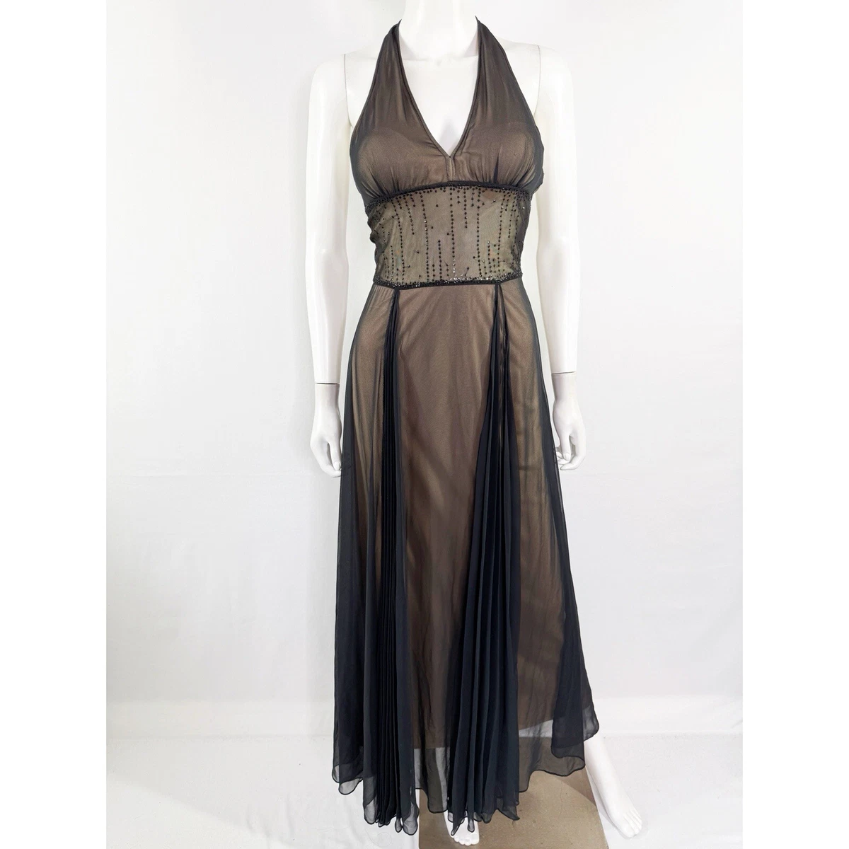 princess polly baby blue dress Bcbg Maxazria Ava Cut Out Black Full Length Formal Dress XVR6W823 main image 1