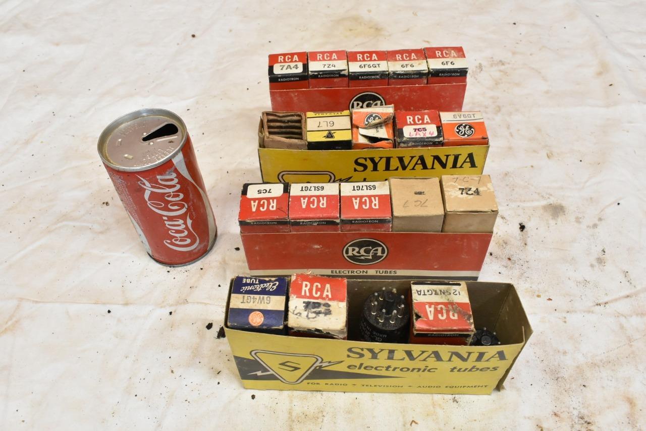 New & Used Vintage Radio Tubs RCA Sylvania GE 6SL7GT 6V6gt 6F6 6W4GT 6L7 7A4 +?