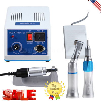 DENTAL LAB MARATHON-III ELECTRIC MICROMOTOR /STRAIGHT CONTRA ANGLE HANDPIECE ns
