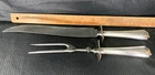 Durgin sterling FAIRFAX 2-PIECE LARGE ROAST CARVING SET W/STERLING GUARDS