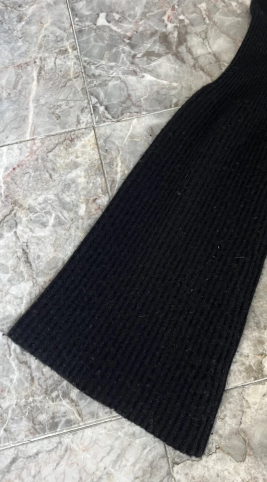 Suéter Michael Kors Collection Negro Manga Cintura Mezcla Cachemira Talla XS Foto 4 de 4