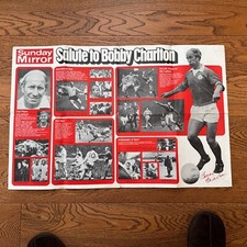 Sunday Mirror Bobby Charlton Salute Poster