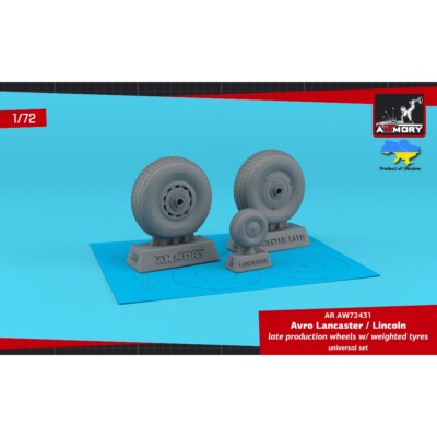 Armory Models AR AW72431 für Plastikmodell 1:72 Avro Lancaster / Lincoln Wheels