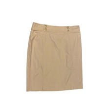 6 Ralph Lauren Khaki Straight Skirt Cotton Blend