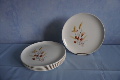 Autumn Harvest Ever Yours line set of 6 dinner plates 10-1/4'' china dinnerware