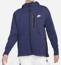 Nike Womens Tech Fleece Navy Blue Full Zip Hoodie Jacket DD5624 410 sz XL 140