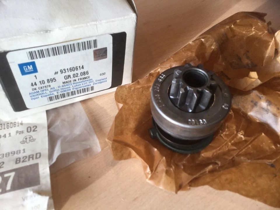 GENUINE VAUXHALL VIVARO  STARTER MOTOR PINION DRIVE suit NISSAN RENAULT 93160614 - Image 2 of 4