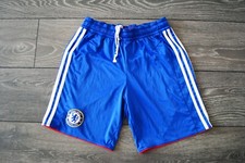 2010-11 CHELSEA FC ADIDAS HOME FOOTBALL SOCCER SHORTS BLUE SZ 30 WAIST/ SMALL S