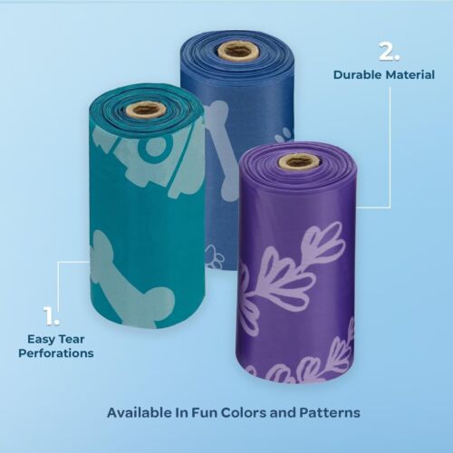 Best Pet Supplies Dog Poop Bags for Waste (150 Bags) Refuse Cleanup, Doggy Roll - Picture 2 of 8