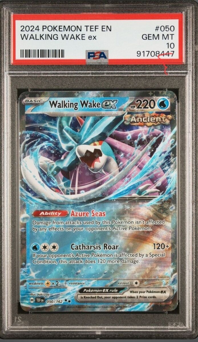 PSA 10 Walking Wake ex 50/162 Double Rare Holo Pokemon PSA 10 Walking Wake ex 50/162 Double Rare Holo Pokemon