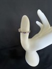 marquise Cut Amesthyst & White Sapphire Band, Size 7.5 Sterling Silver Ring — photo 4