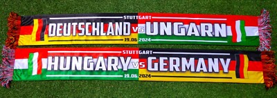 Deutschland Ungarn Schal Druckschal BRD Germany + EM + NEU Hungary 100% Acryl
