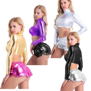 rave long sleeve crop top