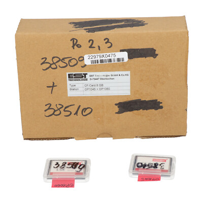 Est Technology CF-CARD8GB Compact Flash Memory New NFP (2pieces)