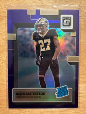 2022 Donruss Optic - Alontae Taylor - Rated Rookie - Purple Prizm RC SSP /50