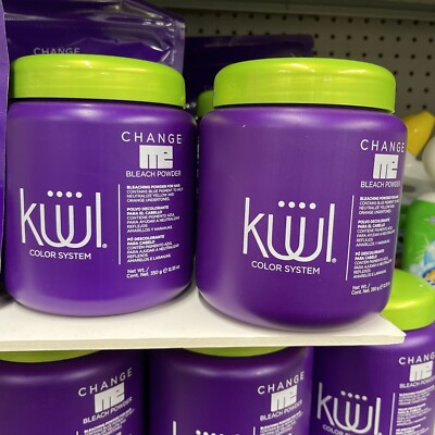 Kuul HAIR BLEACH POWDER Jar blue pigments 350Gr/12.35 oz  Color System Change Me