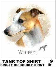 BEAUTIFUL CHAMPION CLASSIC WHIPPET K9 DOG BREED TANK TOP SHIRT AB701