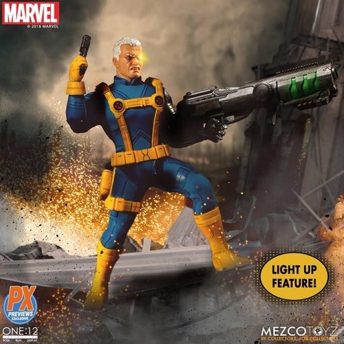 Authentisch neu Mezco One:12 Marvel X-Men Kabel PX Vorschauen exklusiv neu - Bild 2 von 8