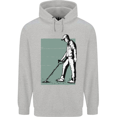 A Man Metal Detecting Detector Childrens Kids Hoodie - Picture 54 of 84