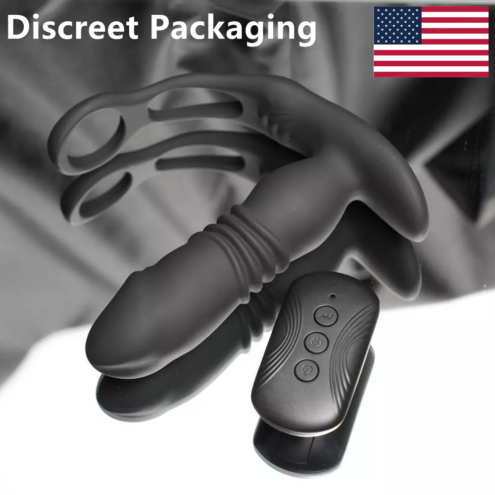 2in1-Thrusting-Telescopic-Vibrator-Massager-w/Remote-Control-for-Men-Women-US