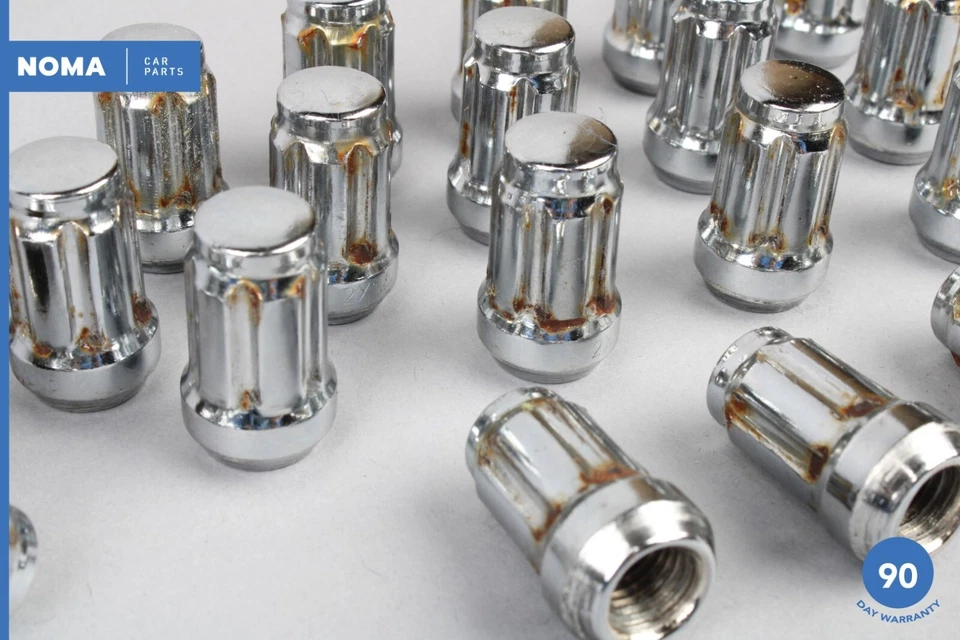 97-06 Jaguar XK8 XKR X100 Road Locking Wheel Nut Chrome Set of 20 JLM21770 OEM - Image 4 of 4