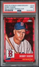Bobby Doerr - 2022 Platinum Anniversary Red Atomic PSA 9 #39/100