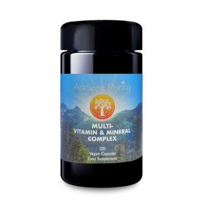 MULTI-VITAMIN & MINERALKOMPLEX (120 vegane Kapseln) (natürliche Lebensmittelbasis)