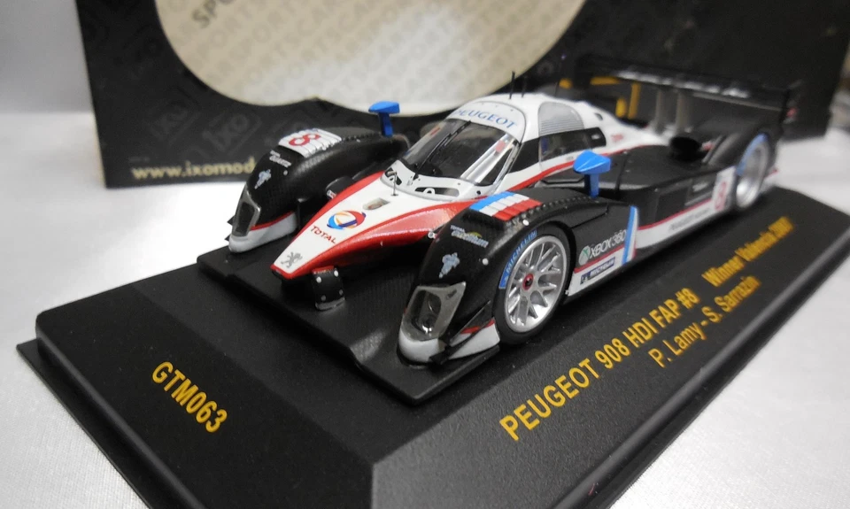 IXO 1/43 PEUGEOT 908 HDI FAP #8 LAMY SARRAZIN WINNER VALENCIA 2007 REF. GTM063 - Immagine 2 di 4