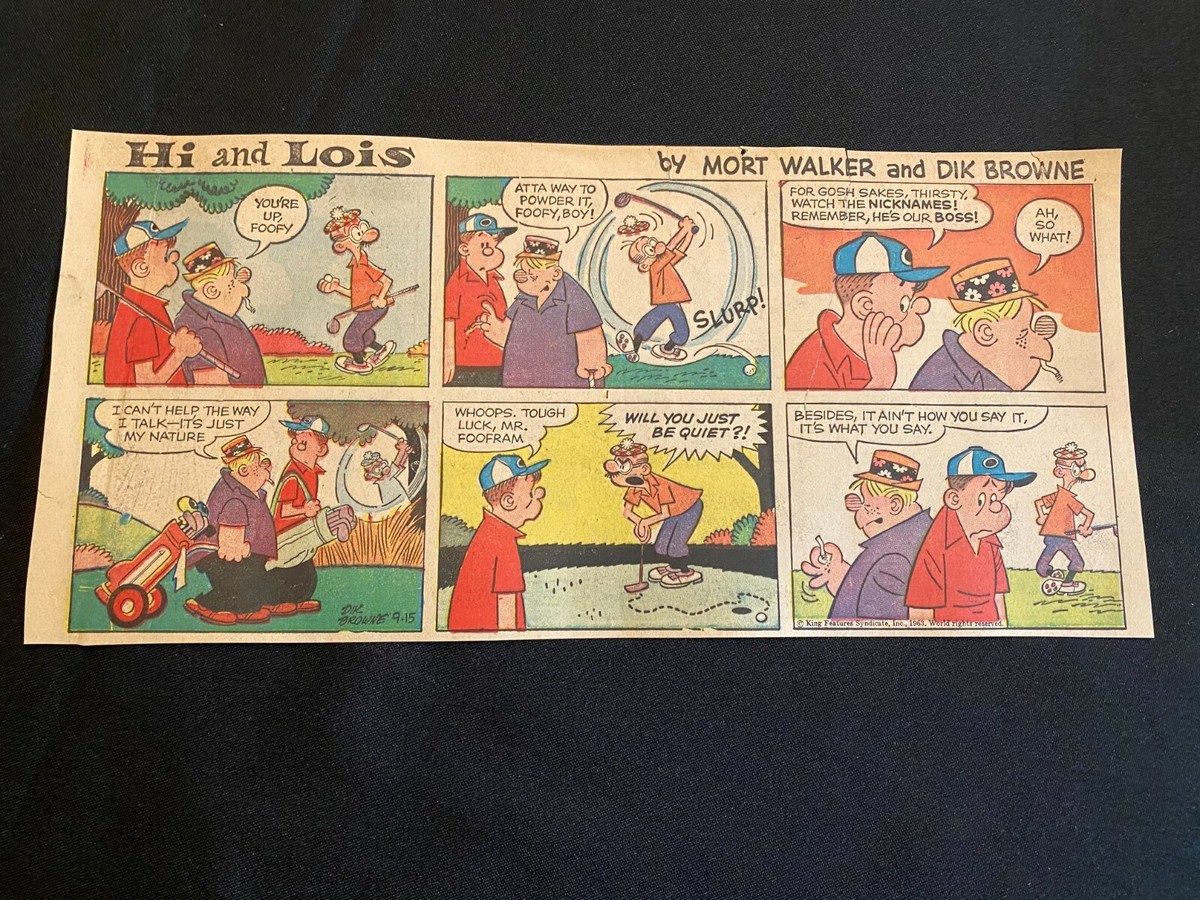 20 HI AND LOIS by Mort Walker Lot of 30 Sunday Third Page
