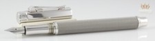 CARAN D'ACHE VARIUS IVANHOE SILVER PLATED FINISH FOUNTAIN PEN SUPERB AWESOME !!!