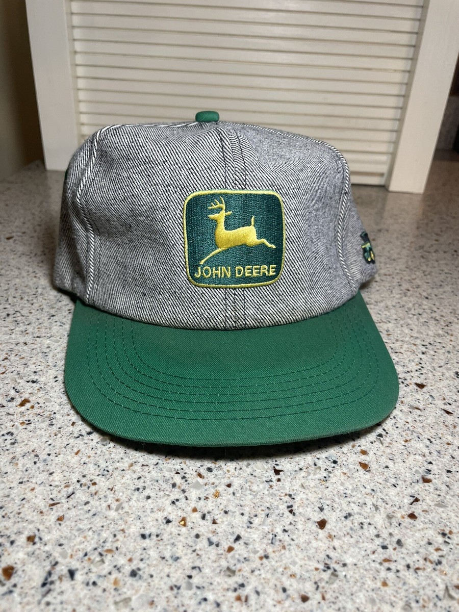 その他 Made in USA John Deere Embroidered Trucker Hat Snapback Gray Made in USA | eBay