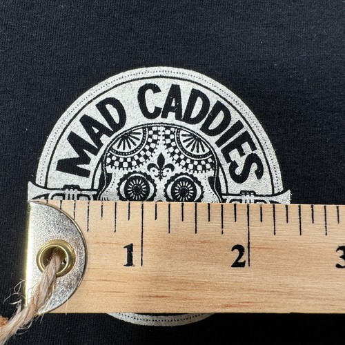 Mad Caddies XL T-Shirt Black Sugar Skull California Logo Double Sided Ska Punk - Foto 22 di 22