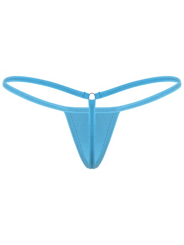 Ropa interior sexy de cuerda en G para mujer tanga calzoncillos lencería íntimos de altura baja - Imagen 133 de 190