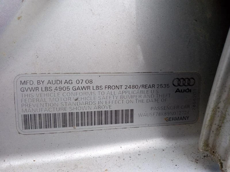 Оригинальный поворотный кулак правого переднего шпинделя для Audi A4 2009-2010 годов выпуска - Изображение 4 из 4
