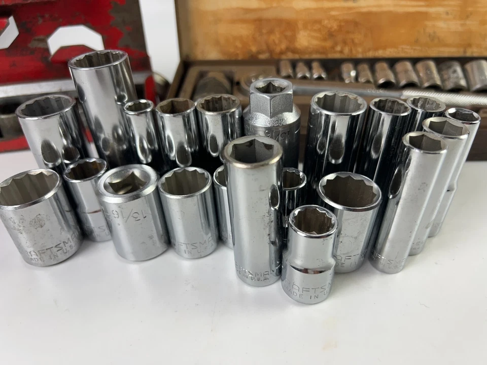Craftsman Sockets Mixed Lot of 21 and 23 Hebrand and Others Total 44 - Image 2 of 4