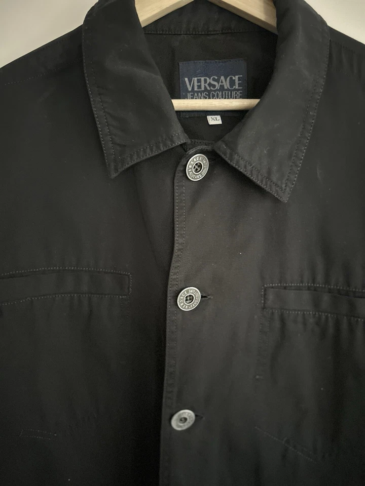 Versace Jacket Cotton Black  - Image 4 of 4