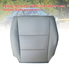 Fit 2008-2012 Honda Accord  Replacement Driver Bottom Leather Seat Cover gray