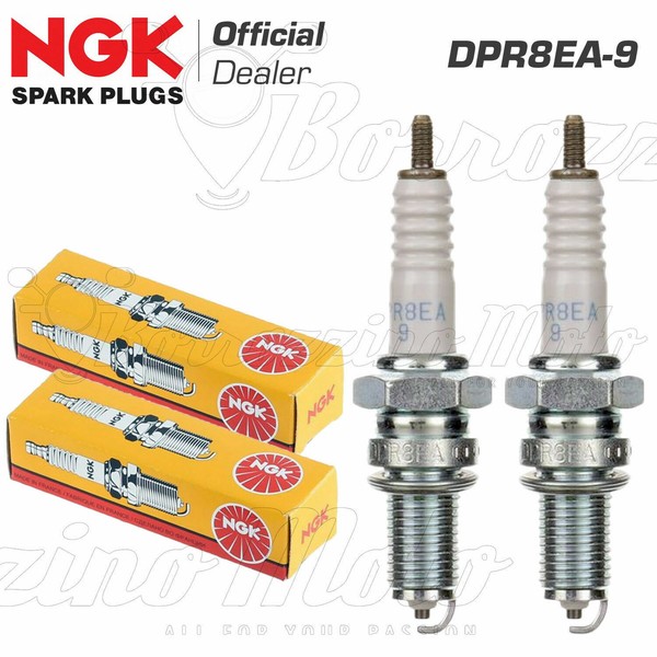2 Kerzen Ngk DPR8EA-9 Honda Vt Und 500 1983>1985-image