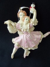 VTG Ballet Dancers Nutcracker Suite Ornament RESIN 5 1/2" LONG